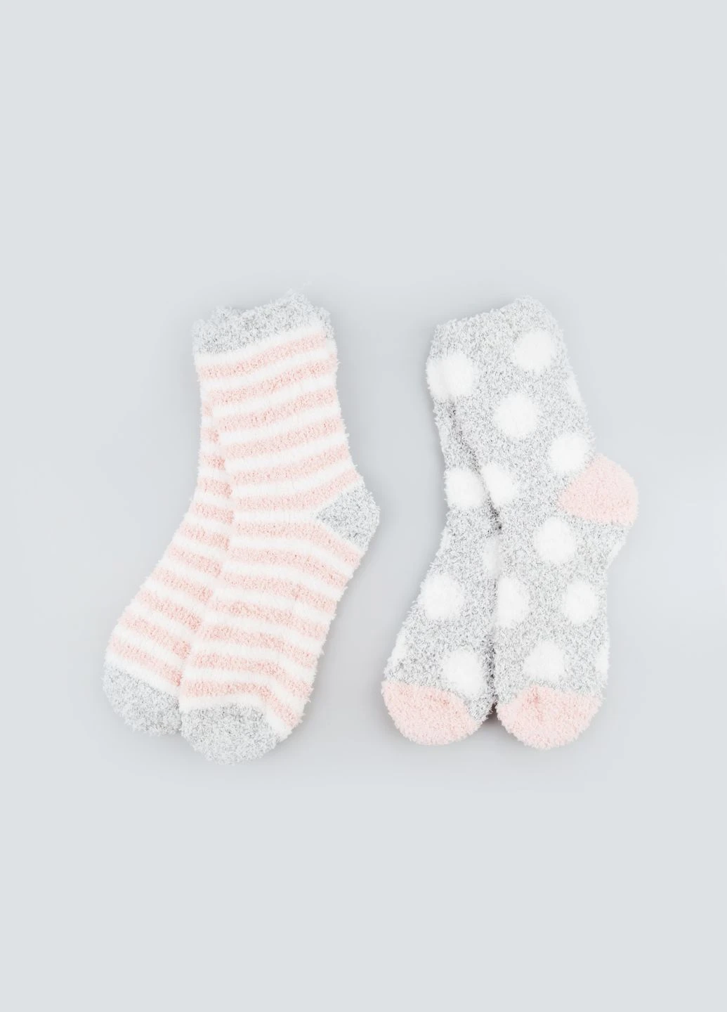 Сірі комплект шкарпеток 2 шт. Primark горошок (238992644)