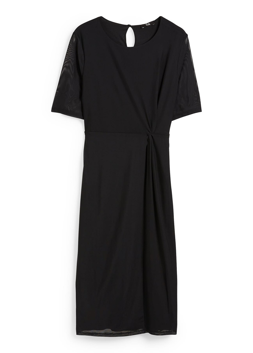 Черное кэжуал платье C&A однотонное