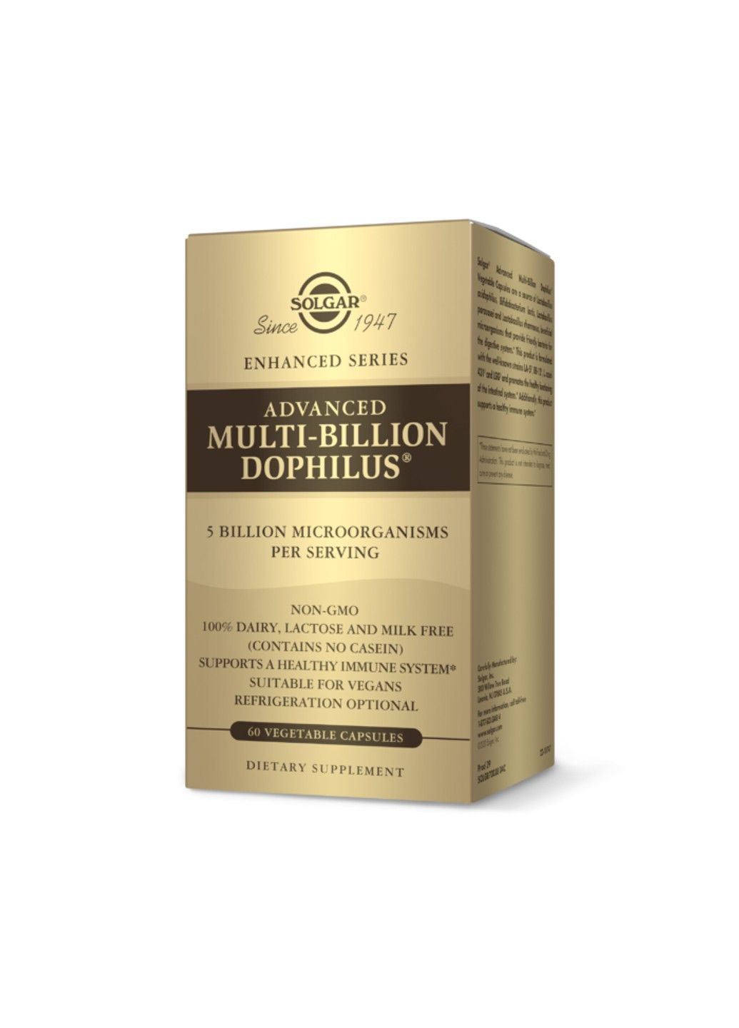 Пробиотики Advanced Multi-Billion Dophilus (60 капс) солгар Solgar (255409795)
