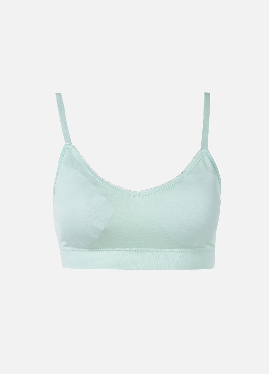 Голубой топ бюстгальтер Colin's без косточек полиамид