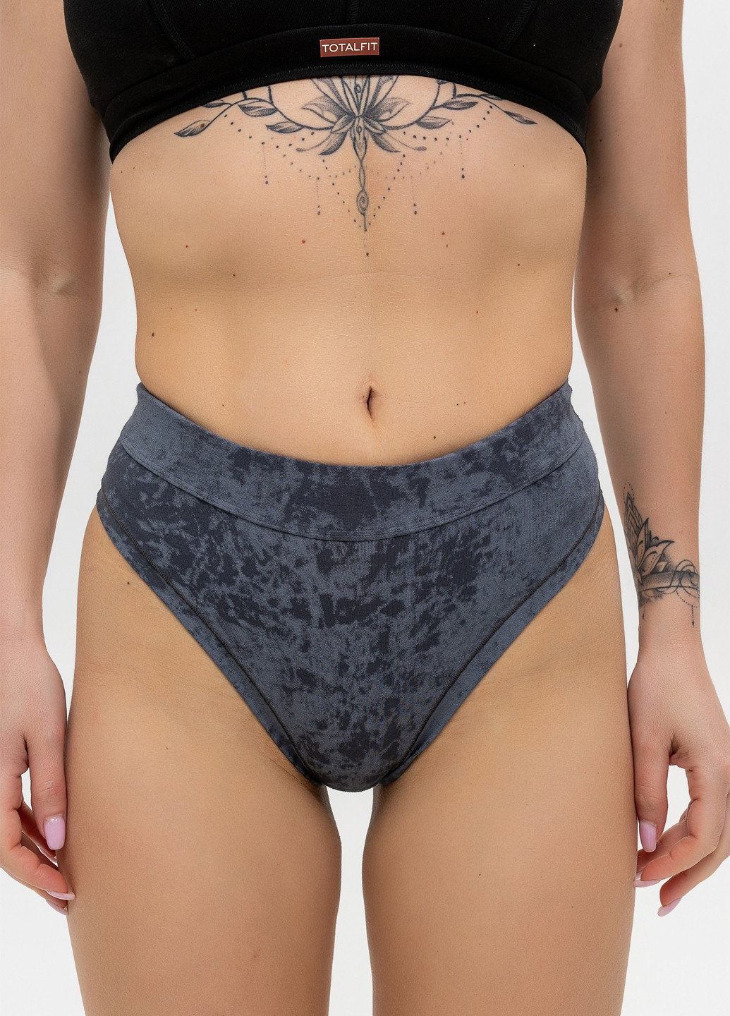 Хлопковые трусики слипы с высокой посадкой TOTALFIT (330987674)