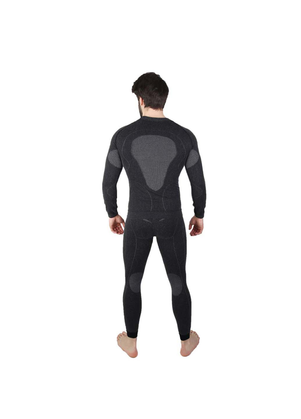 Комплект термобелья Hanna Style геометрический чёрный спортивный шерсть, полиамид