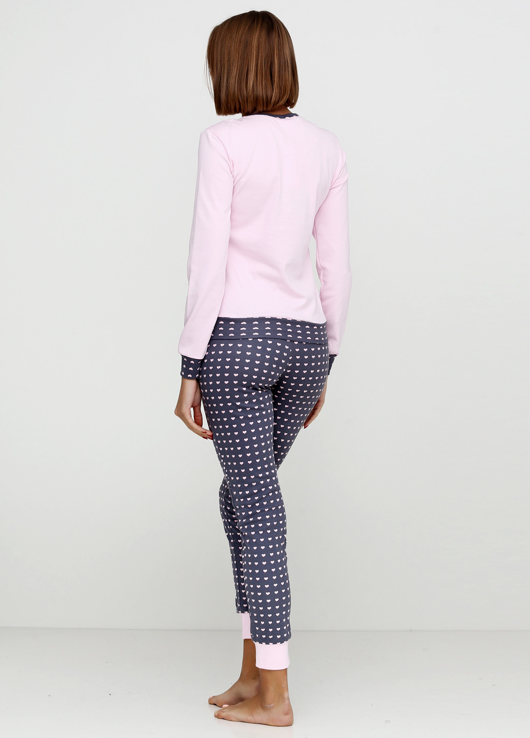Бледно-розовый демисезонный комплект (свитшот, брюки) Bahar
