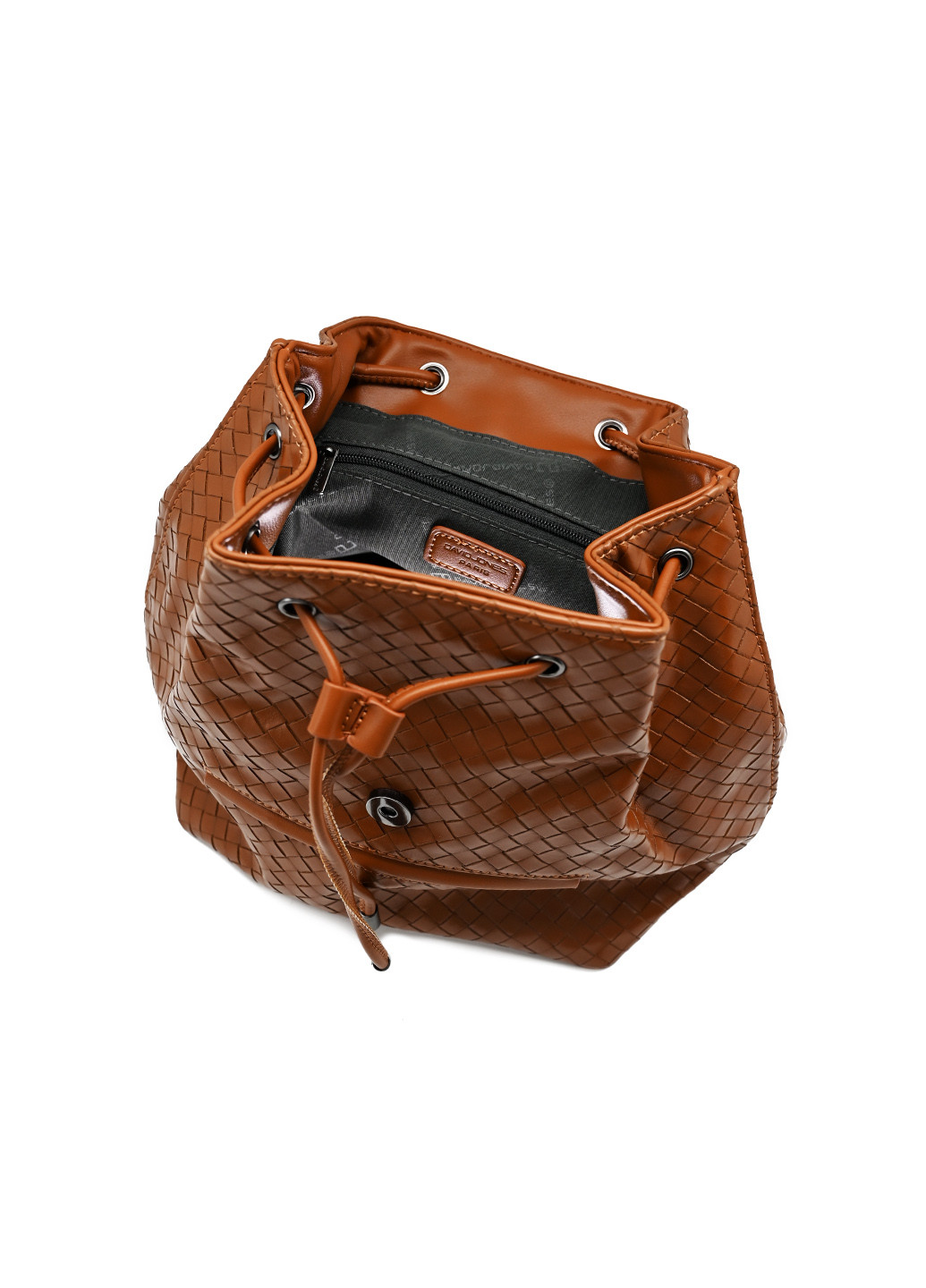 Рюкзак David Jones однотонный коричневый кэжуал