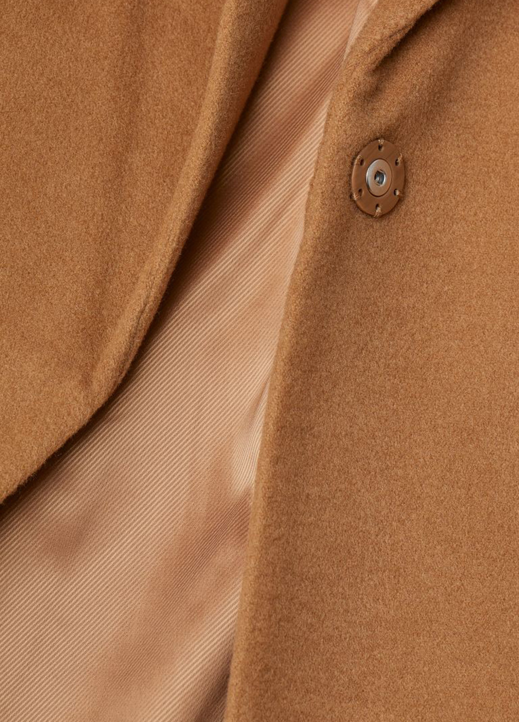 Светло-коричневое демисезонное Пальто однобортное H&M