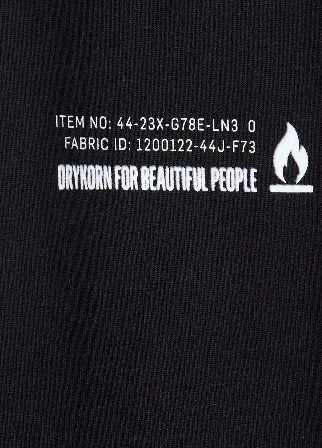 Черный свитшот Drykorn надпись без декора (332382359)