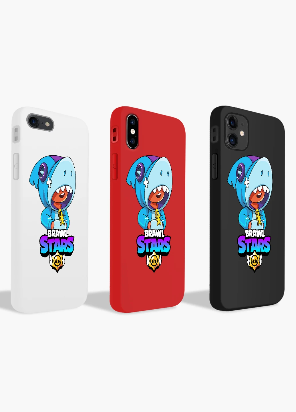 Чехол силиконовый Apple Iphone 11 Pro Леон Акула Бравл Старс (Leon Shark Brawl Stars) (9231-1016) MobiPrint (219283854)
