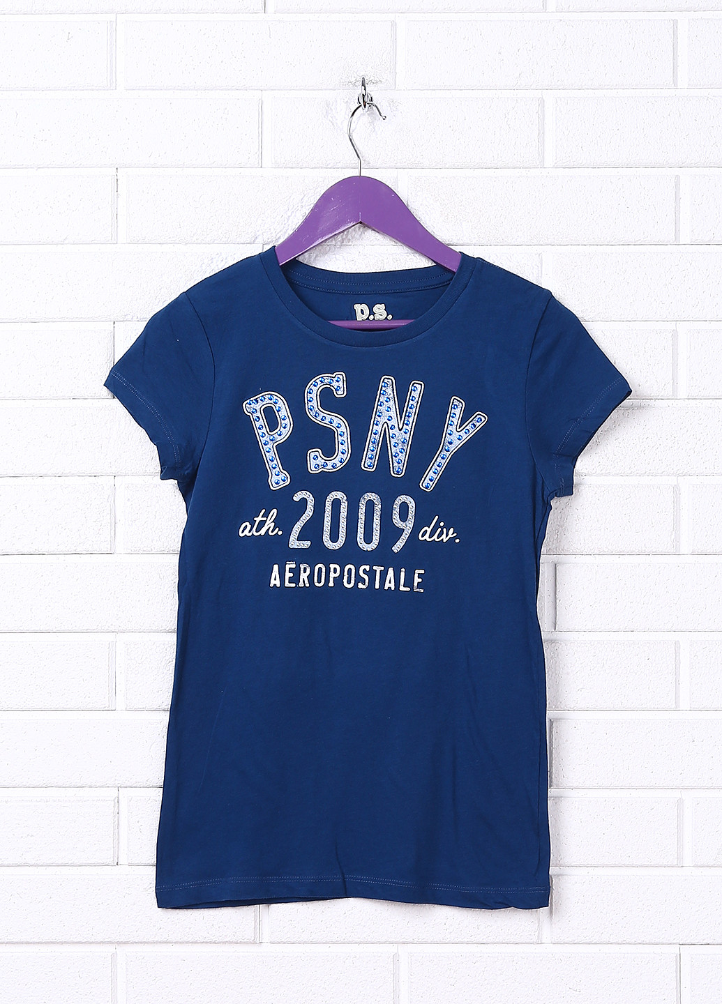 Синяя летняя футболка с коротким рукавом Aeropostale