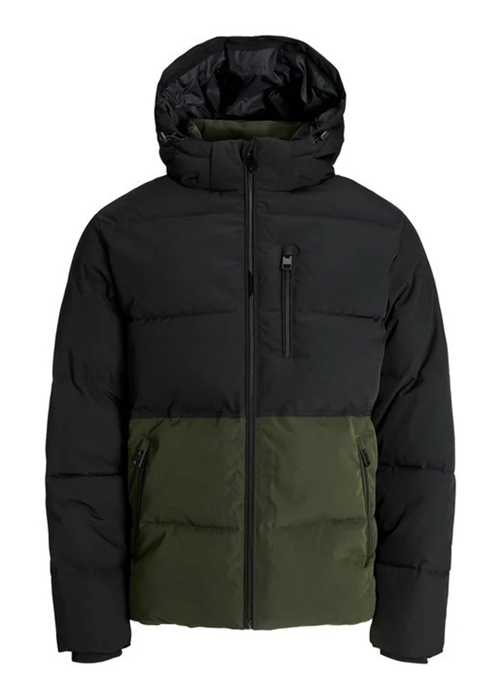 Темно-зелена демісезонна куртка Jack & Jones