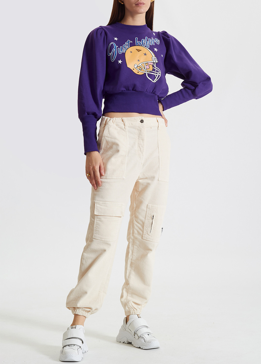 Фиолетовый свитшот J.B4 (Just Before) рисунок (246266797)