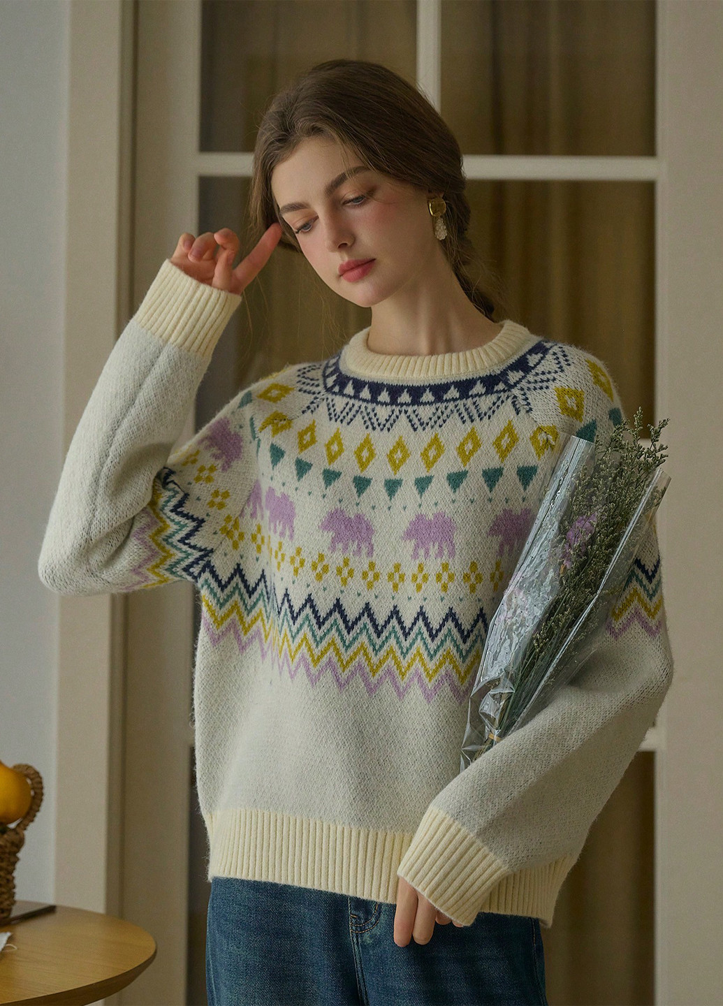 Бежевый демисезонный джемпер джемпер SHEIN