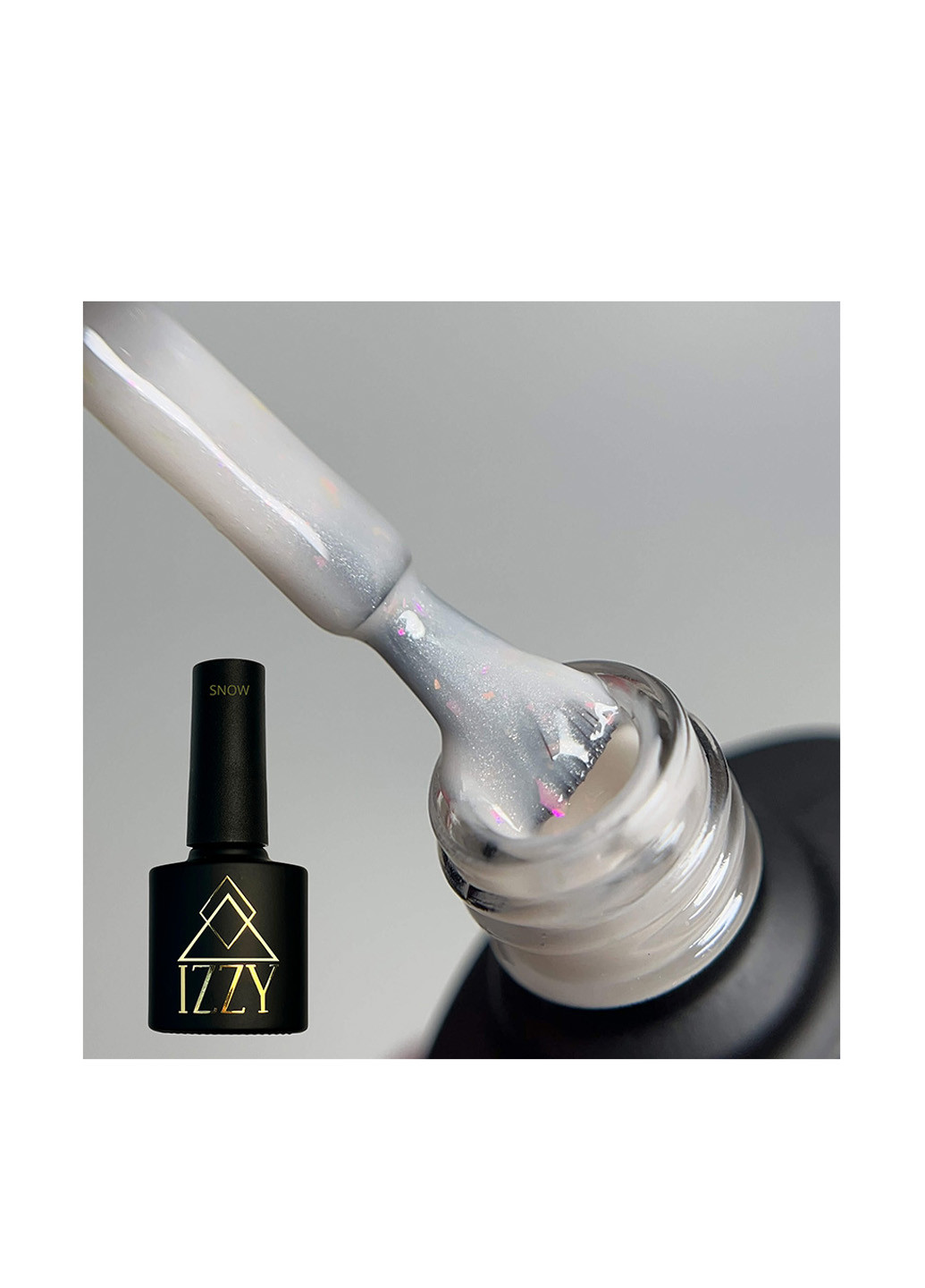 Гель-лак з пластівцями юкі Yuki Snow, 10 г Izzy (363030755)