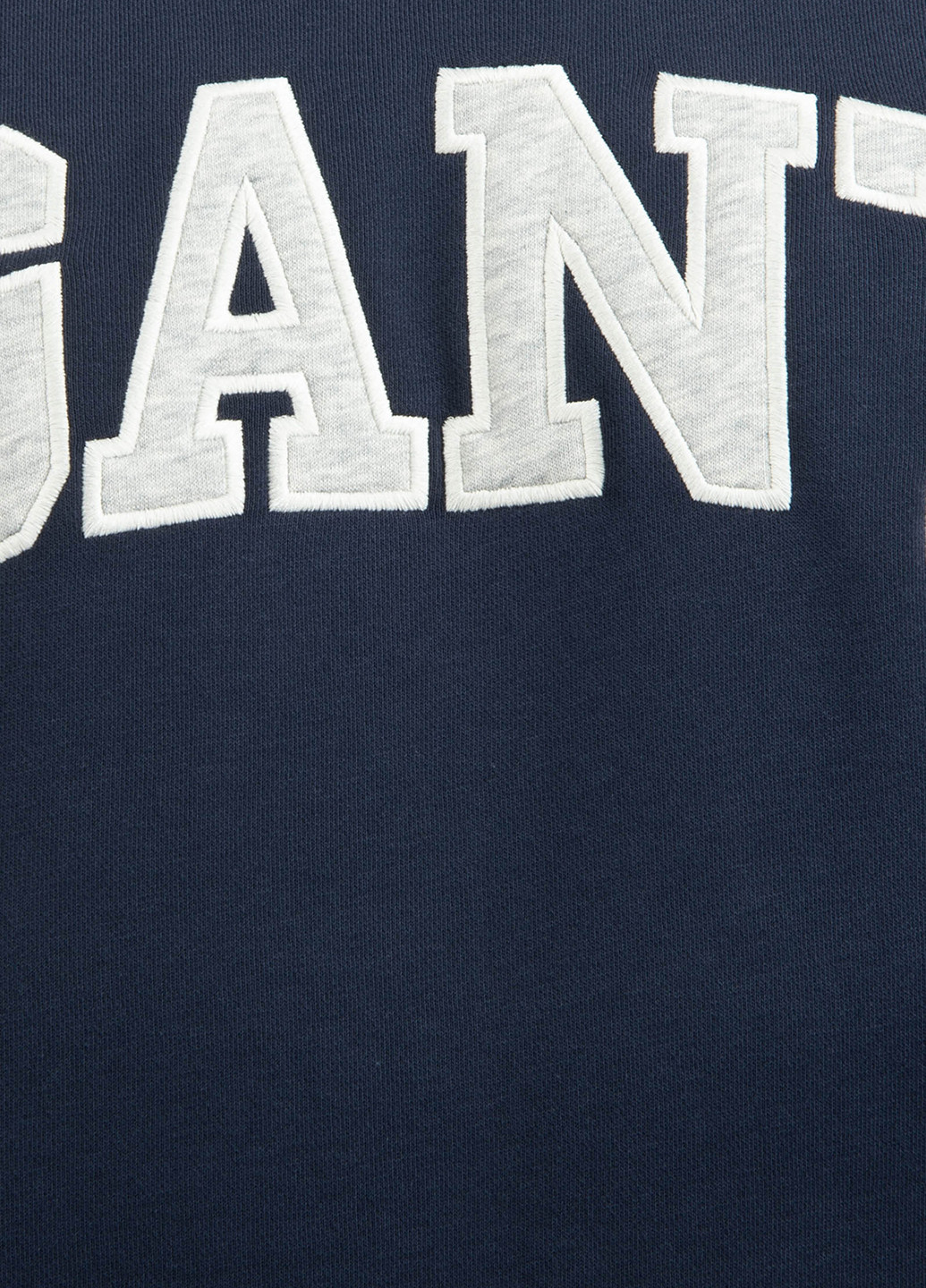 Свитшот Gant - Прямой крой надпись темно-синий кэжуал хлопок - (189850304)