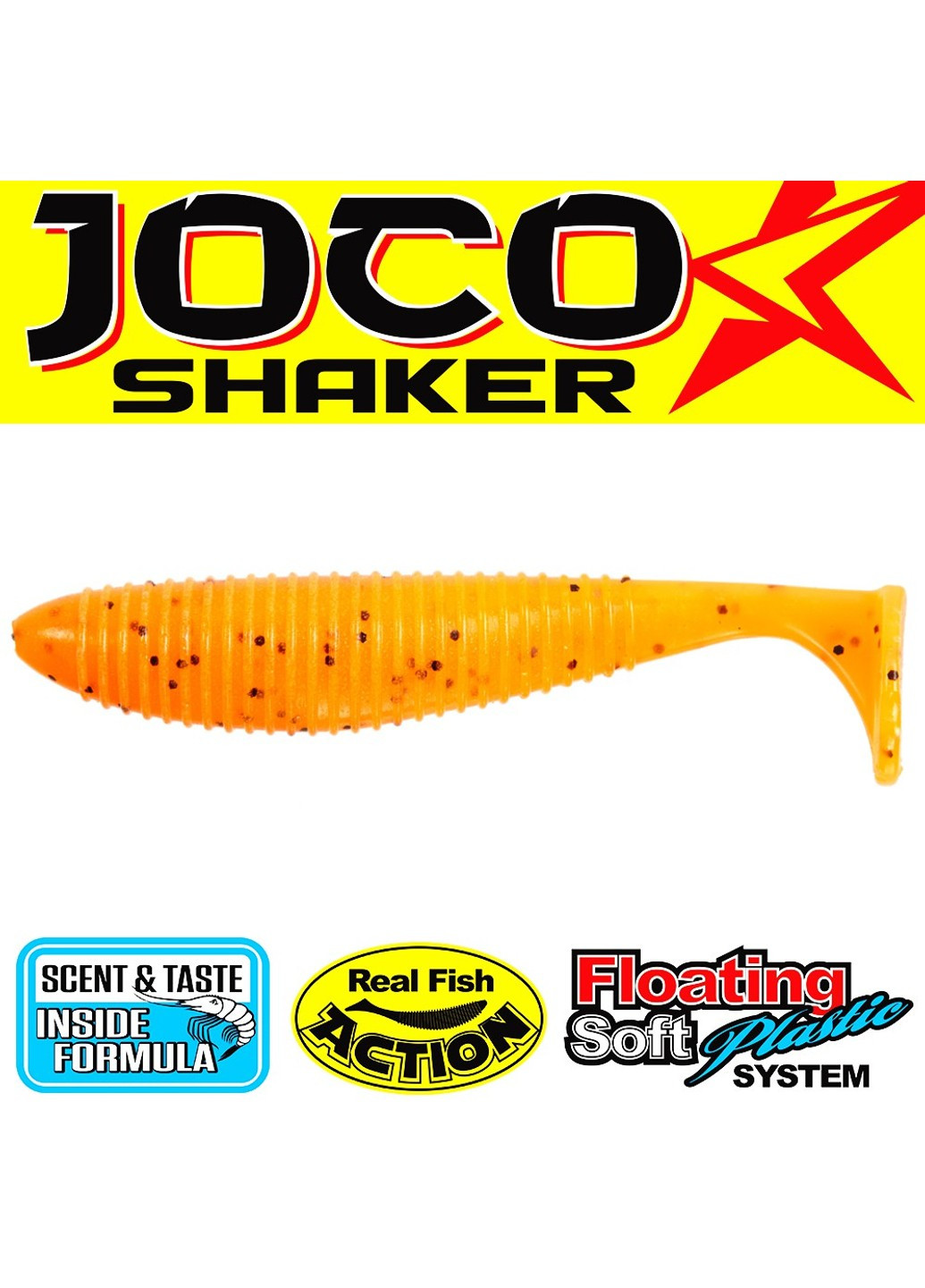 Силікон LJ JOCO SHAKER 3.5in / 89мм / 4шт / цв.F02 140302-F02 Lucky John (252652023)