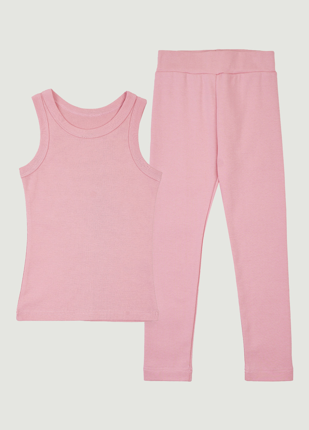 Рожевий літній комплект (майка, легінси) Garnamama