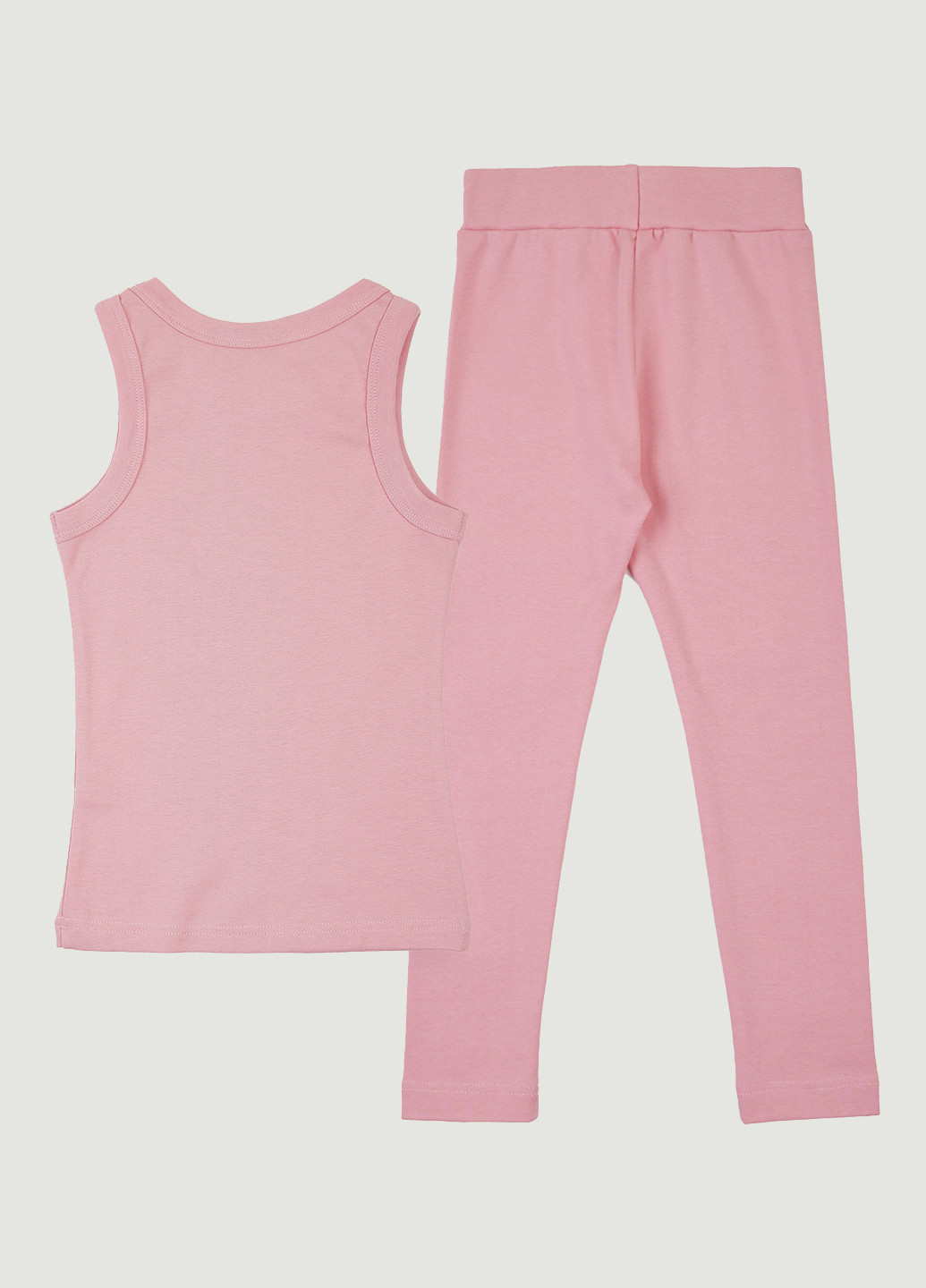 Рожевий літній комплект (майка, легінси) Garnamama