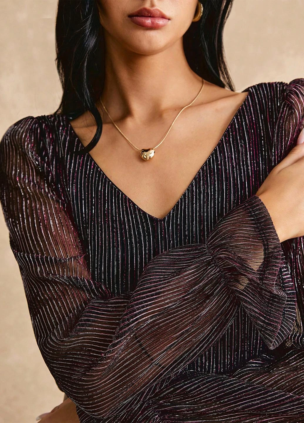 Чёрная блуза SHEIN