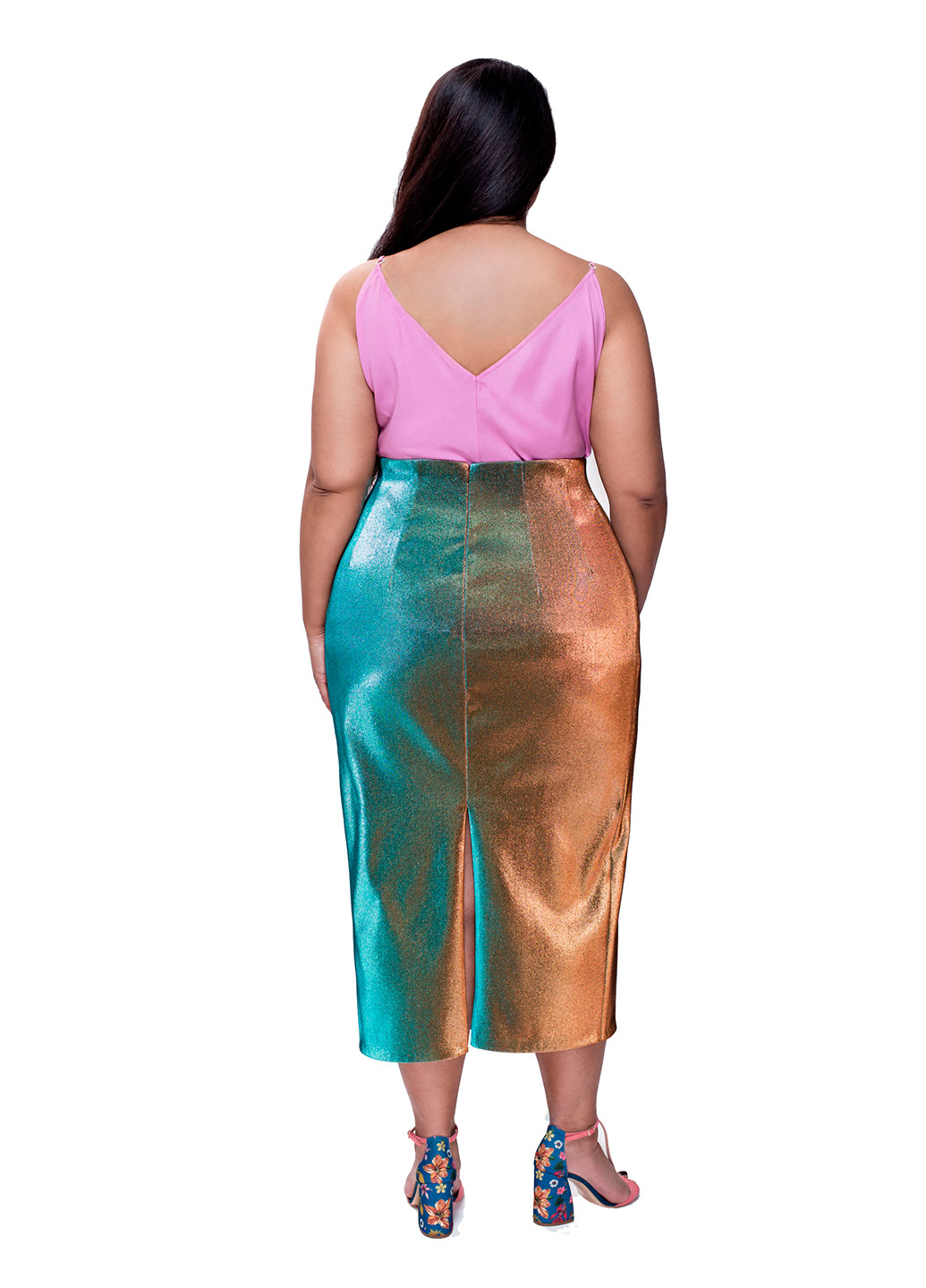 Разноцветная кэжуал градиентной расцветки юбка Ama unique миди
