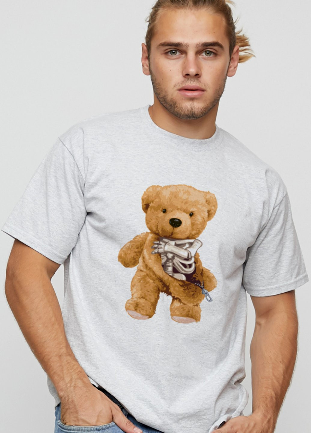 Сіра футболка чоловіча basic YAPPI