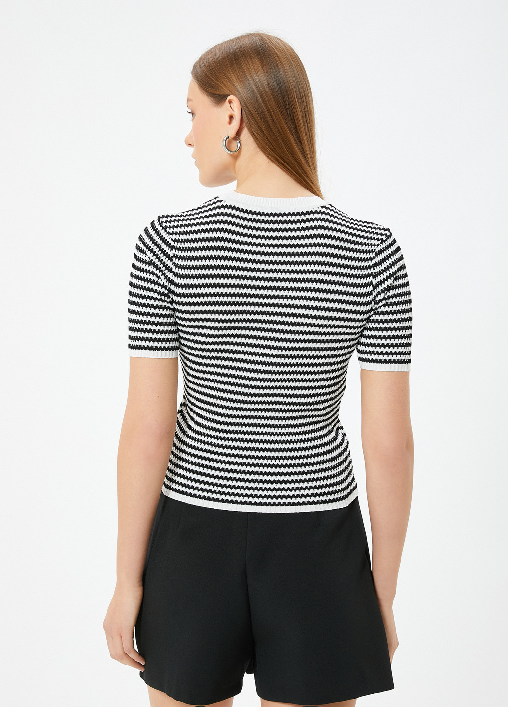 Чорно-білий літній джемпер джемпер KOTON