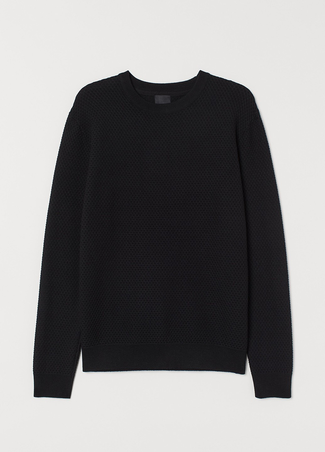 Чорний світшот H&M однотонний без декору (366488410)