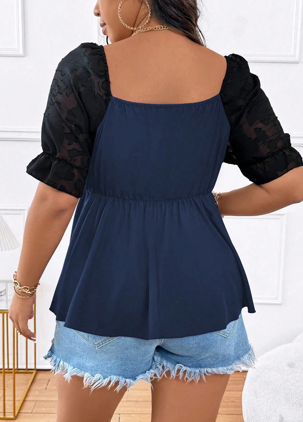 Комбінована блуза SHEIN