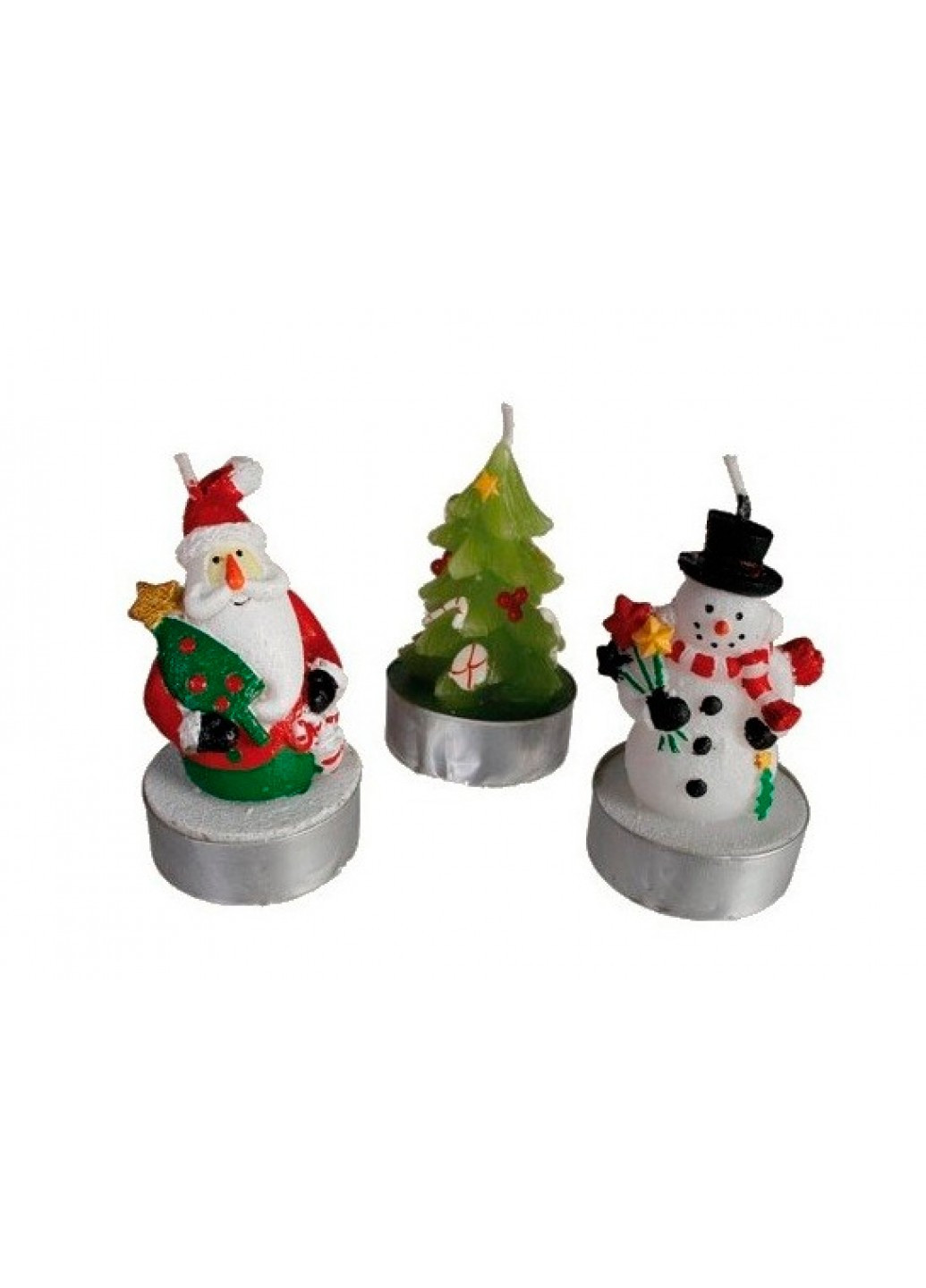 Свічки в наборі "Сніговик; ялинка; Санта" OOTB (210539226)