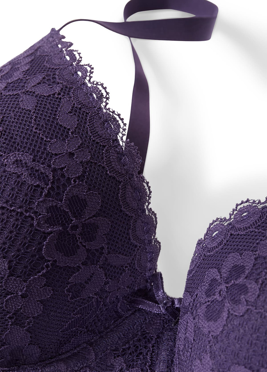 Тёмно-фиолетовый бюстгальтер C&A с косточками полиамид