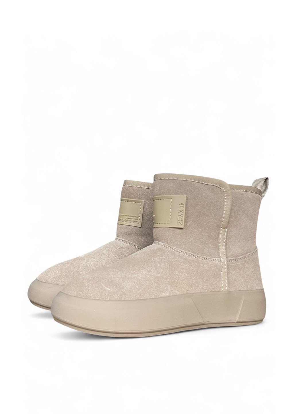 Бежевые зимние полусапоги Melanda.M