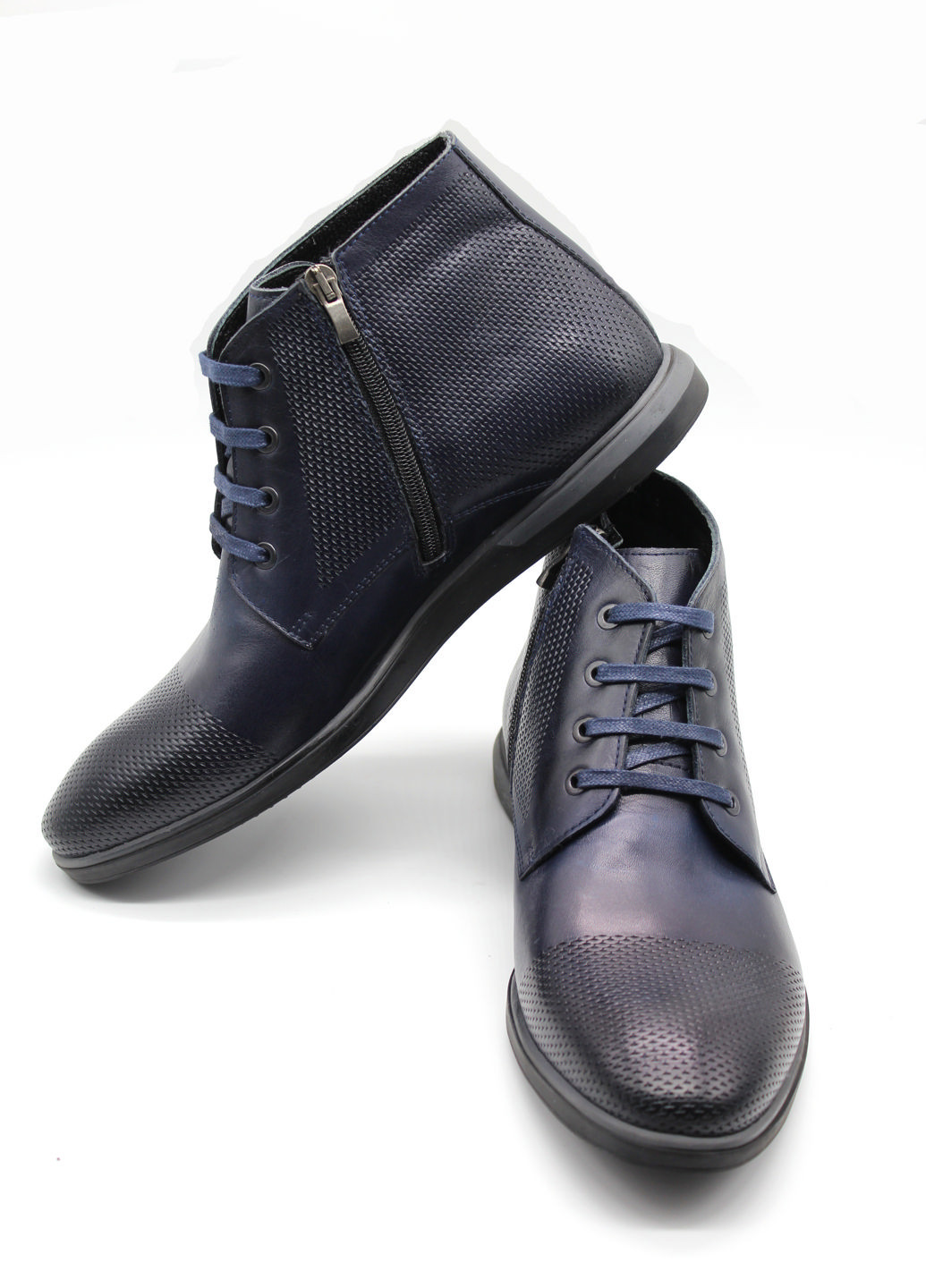 Синие осенние ботинки Luciano Bellini