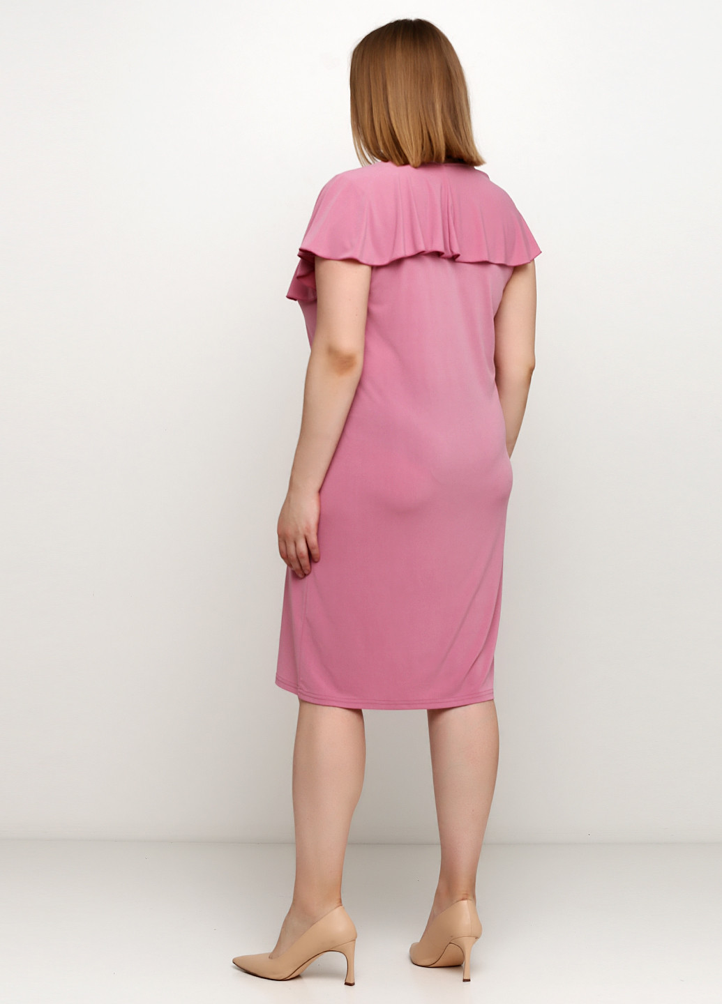 Рожева кежуал сукня Трикомир однотонна