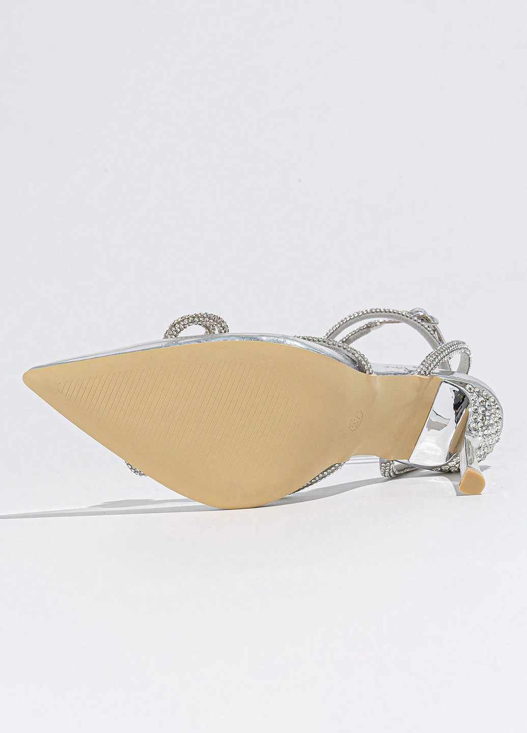 SHEIN Туфлі анкл страп срібний з поліуретан, китай — демісезон (332389097)