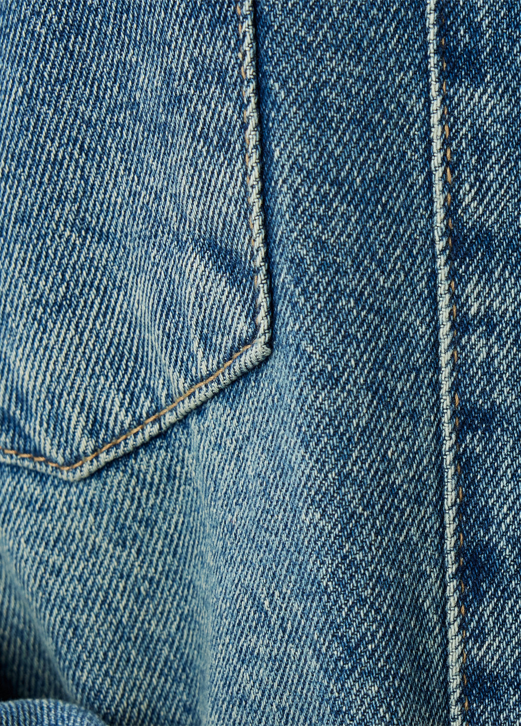 Синяя джинсовая рубашка однотонная KOTON