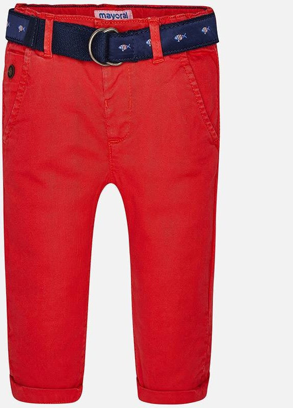 Красные кэжуал летние брюки зауженные Mayoral