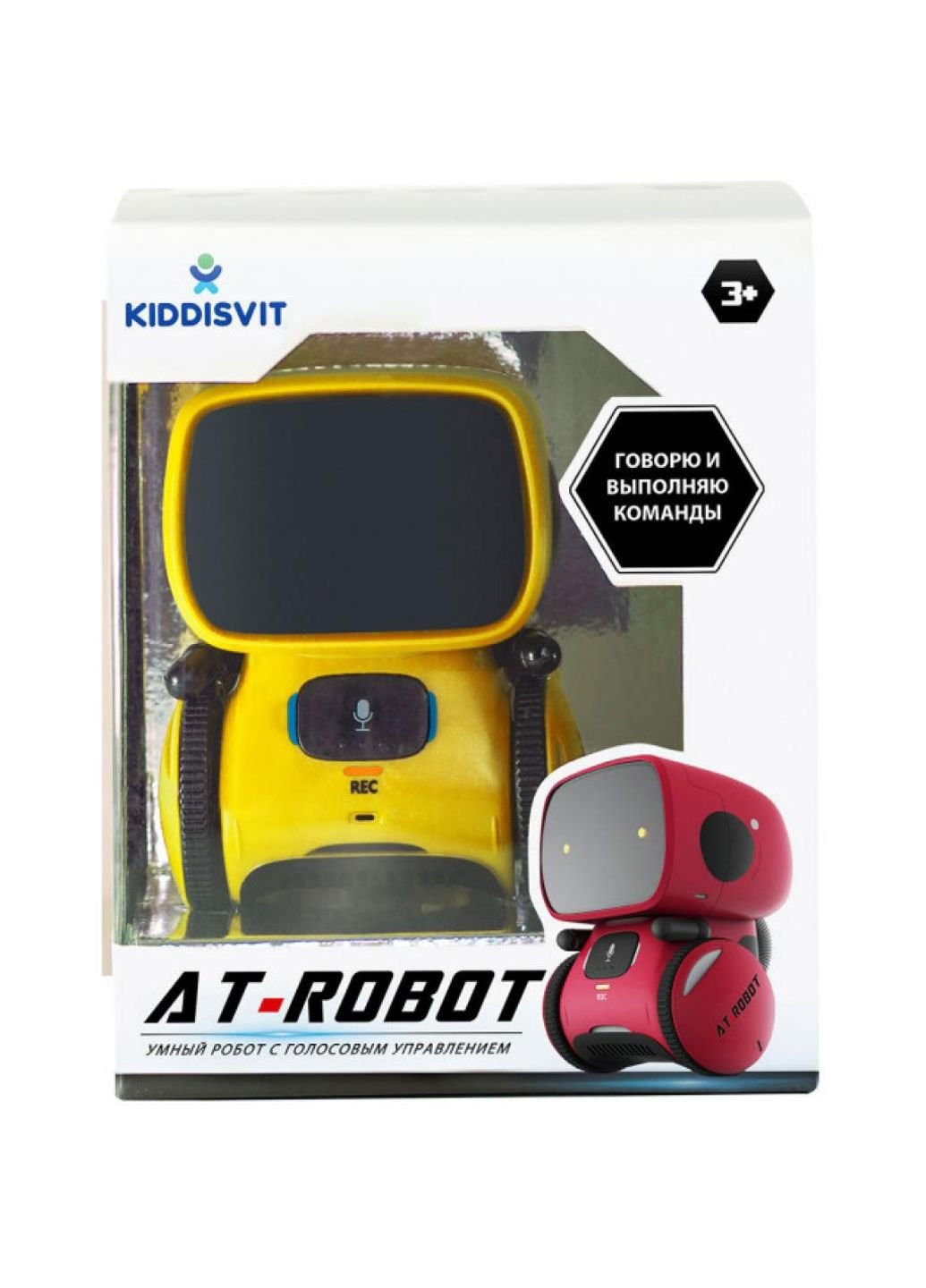 Интерактивная игрушка робот с голосовым управлением желтый,укр (AT001-03-UKR) AT-Robot (254065526)