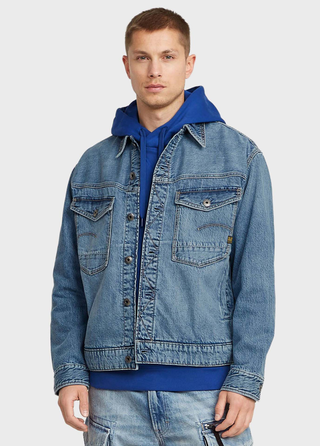 Синяя демисезонная куртка G-Star Raw