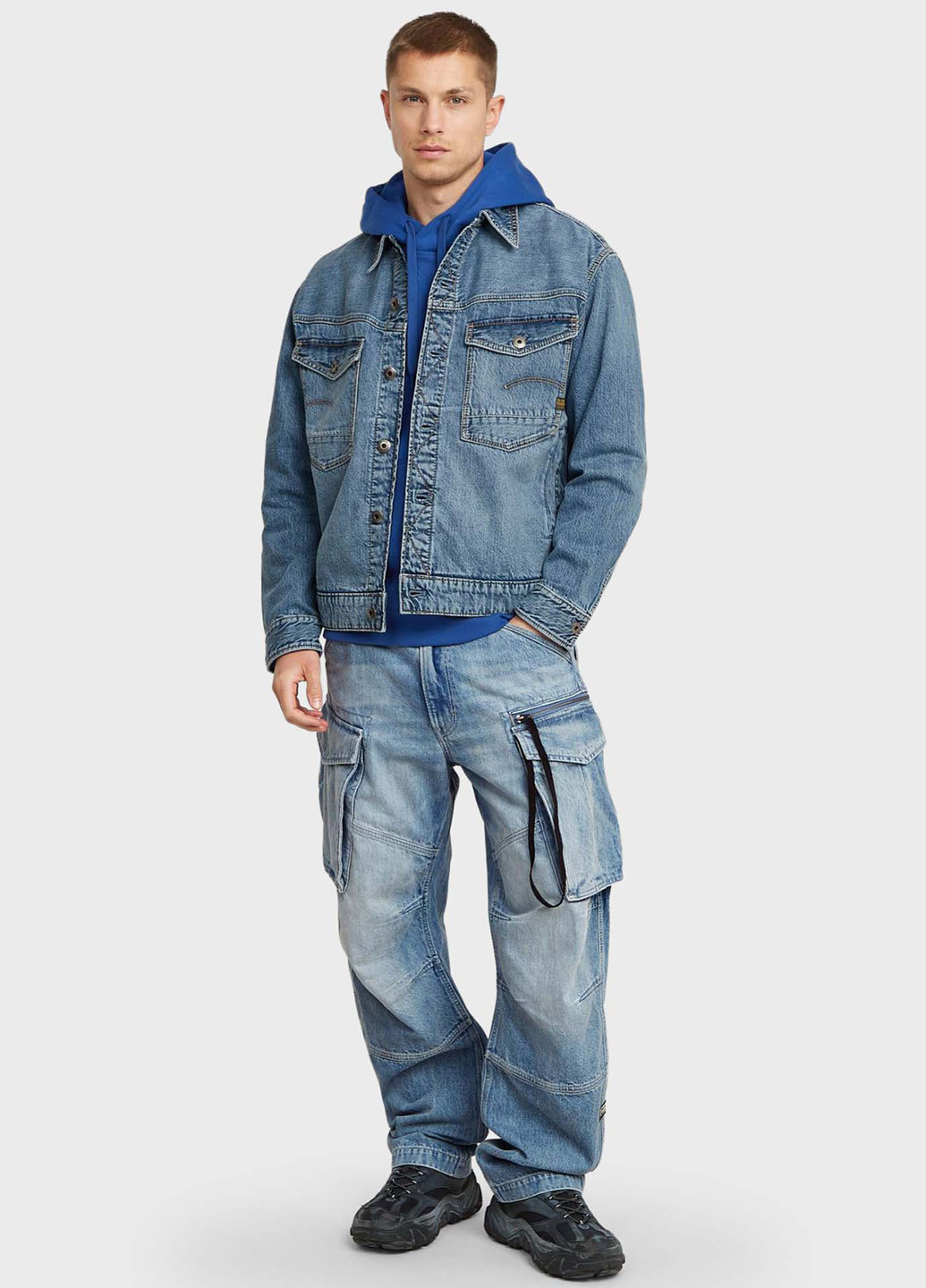 Синяя демисезонная куртка G-Star Raw