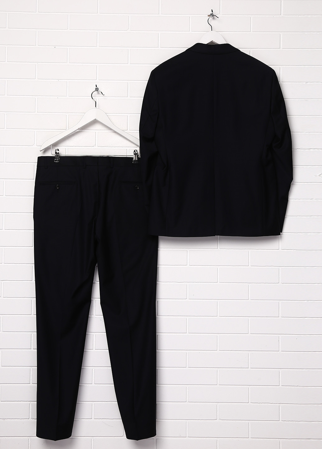 Черный демисезонный костюм (пиджак, брюки) с длинным рукавом Bagozza