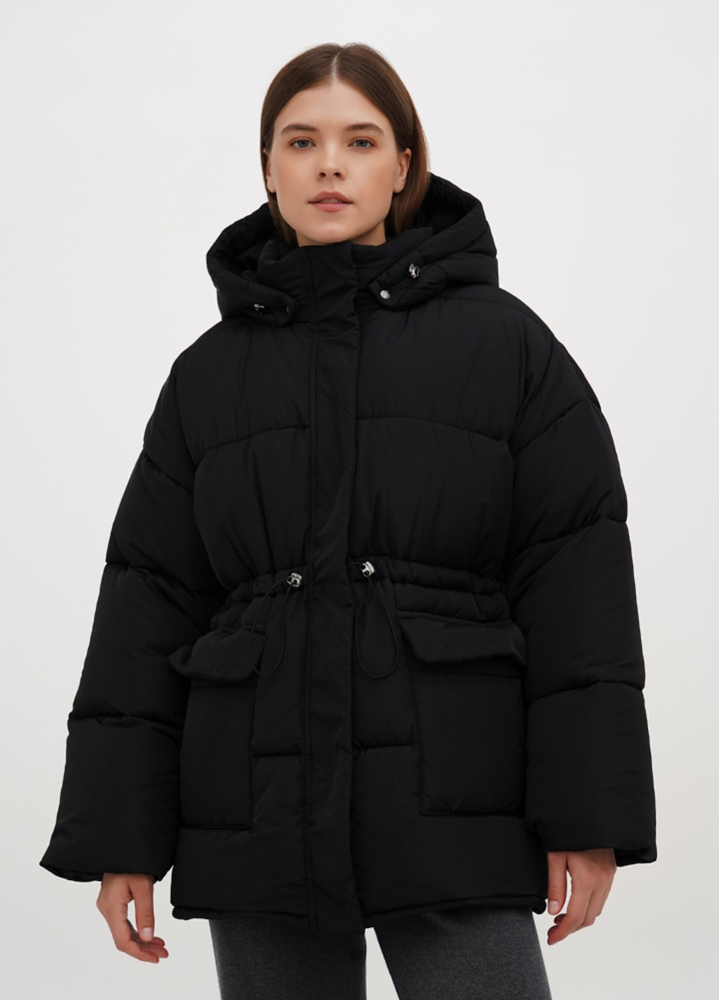 Чорний зимній Пуховик ESSME