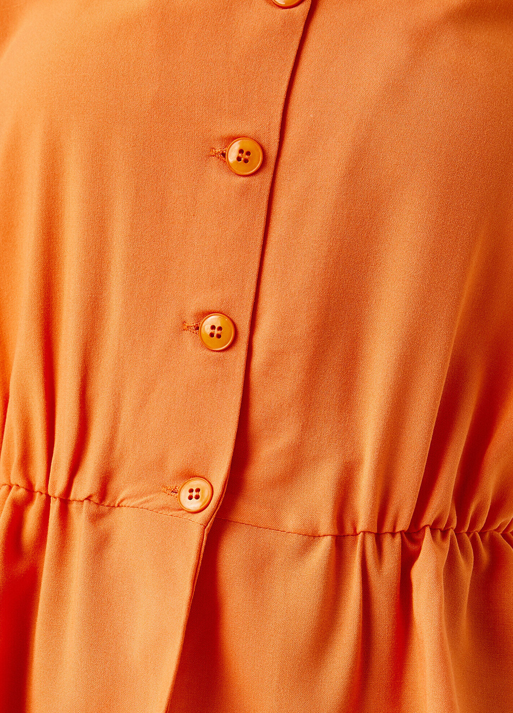 Помаранчева літня блуза з баскою KOTON