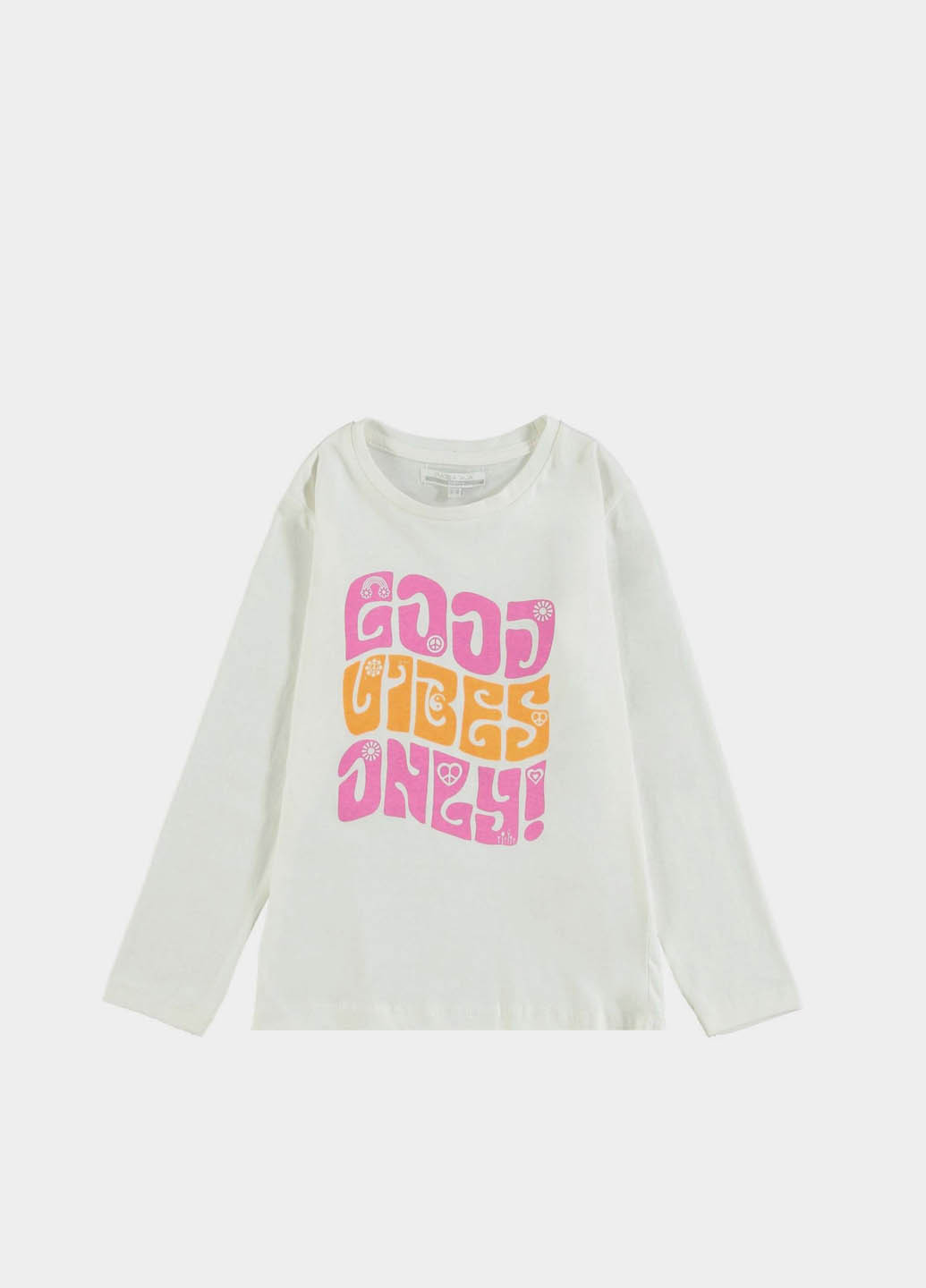 Белый демисезонный кэжуал лонгслив Piazza Italia с надписями