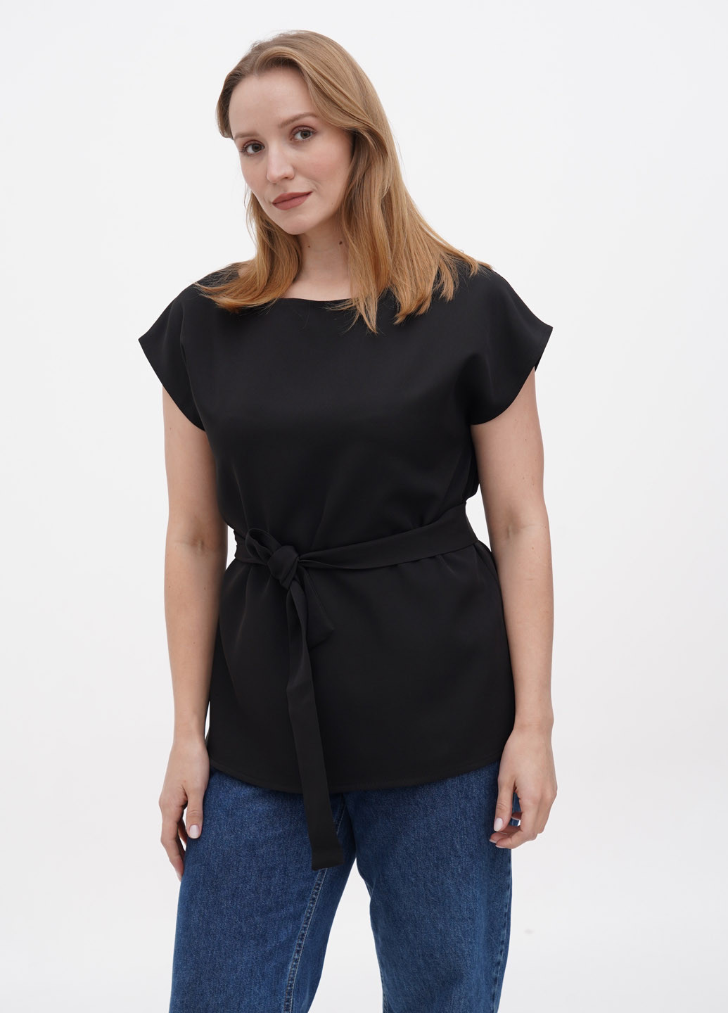 Чорна літня блуза Laura Bettini
