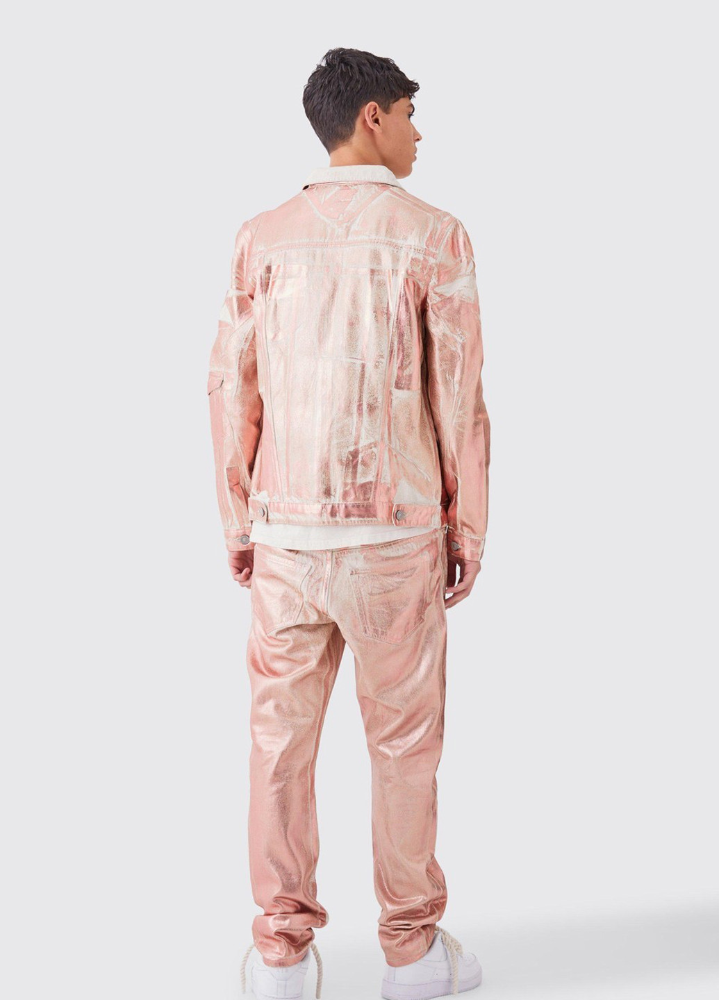 Персиковая демисезонная куртка Boohoo