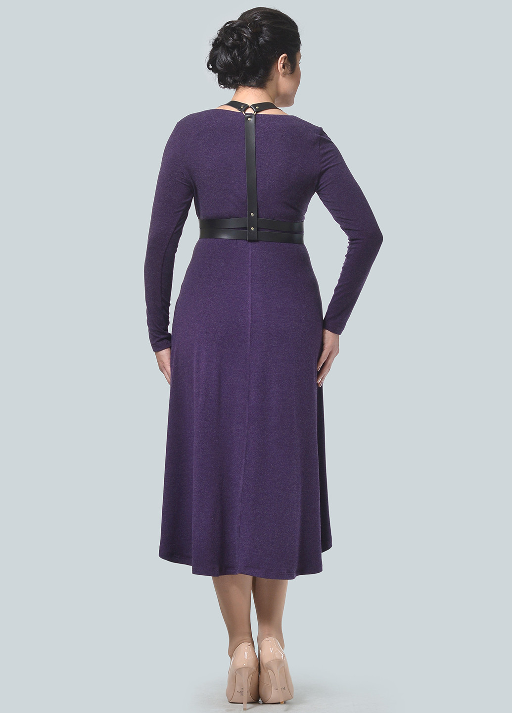 Фіолетова кежуал сукня, сукня кльош Alika Kruss однотонна