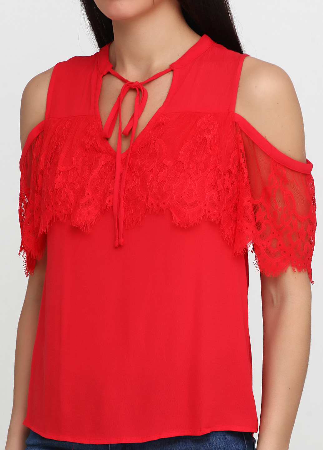 Красная летняя блуза Miami