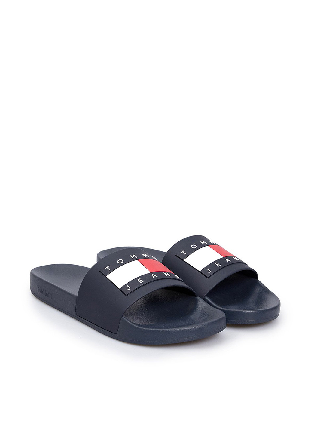 Темно-синие кэжуал, пляжные шлепанцы Tommy Jeans
