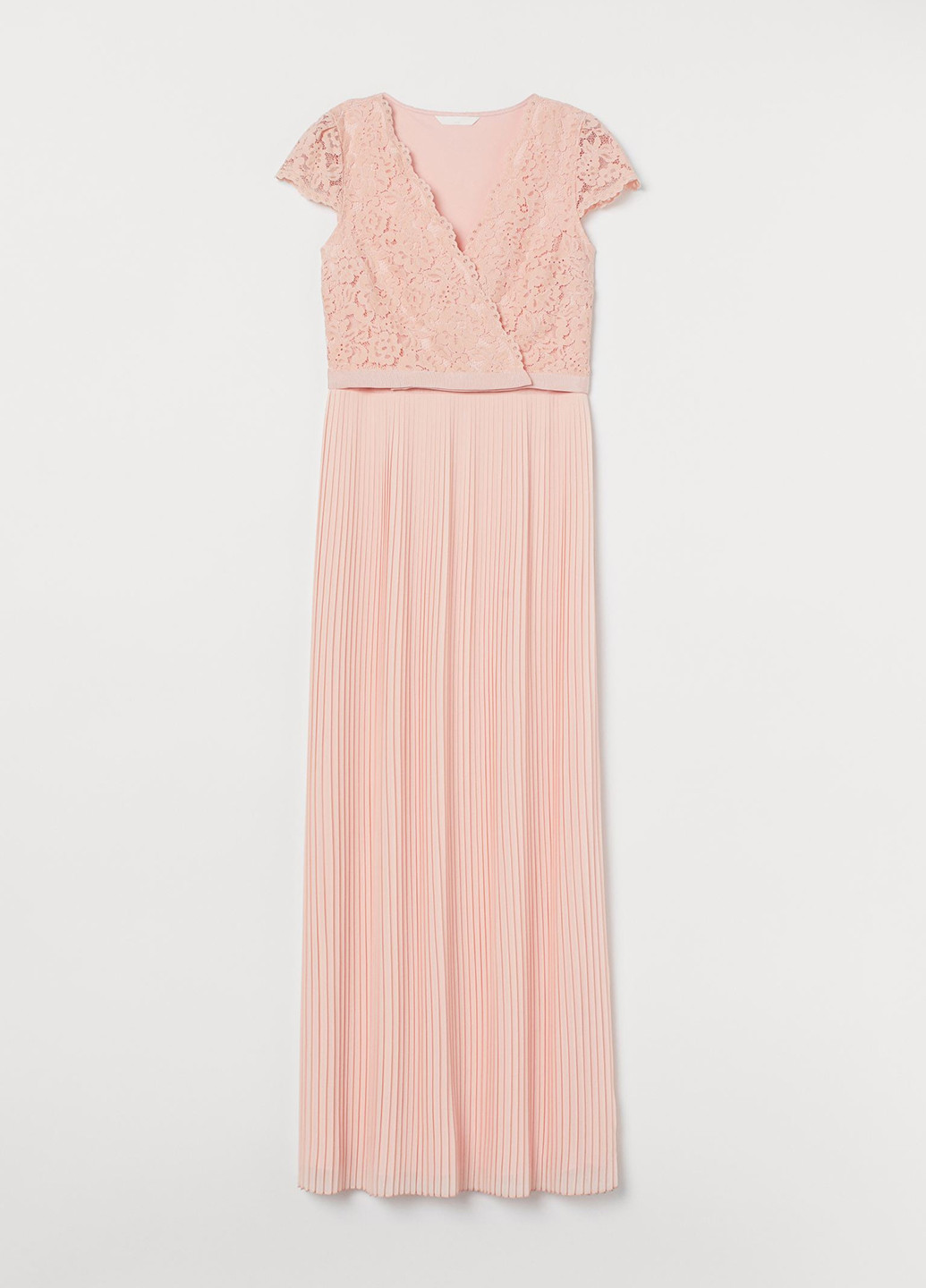 Персикова кежуал сукня для годуючих на запах, плісована H&M однотонна