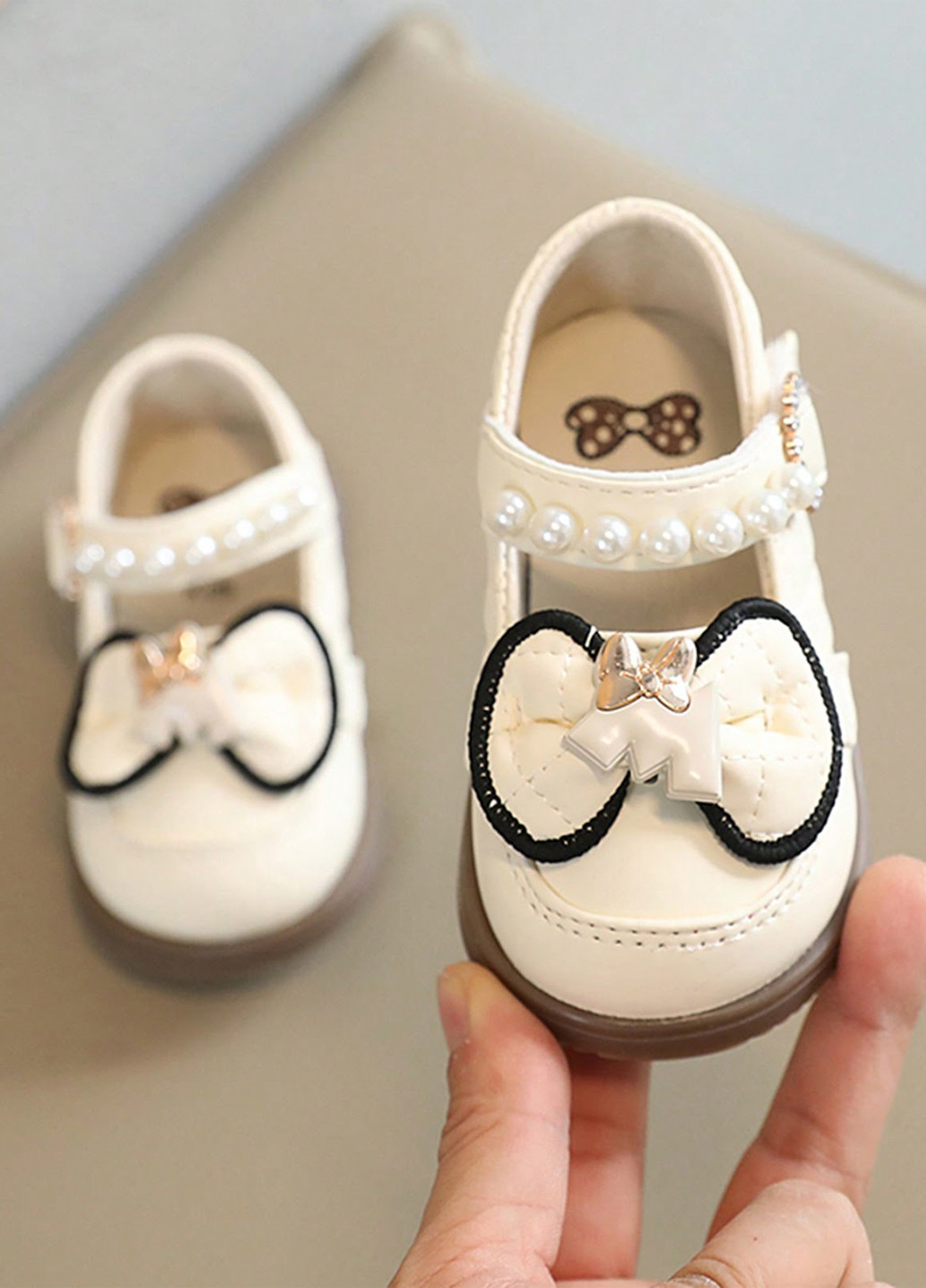 Молочные туфли на низком каблуке SHEIN