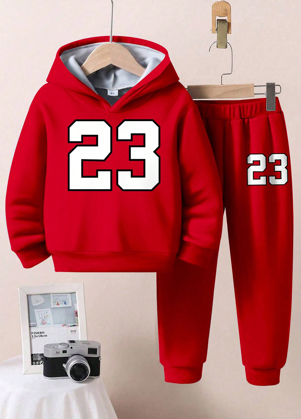 Комбинированный демисезонный костюм (худи, штаны) 2 шт. брючный SHEIN