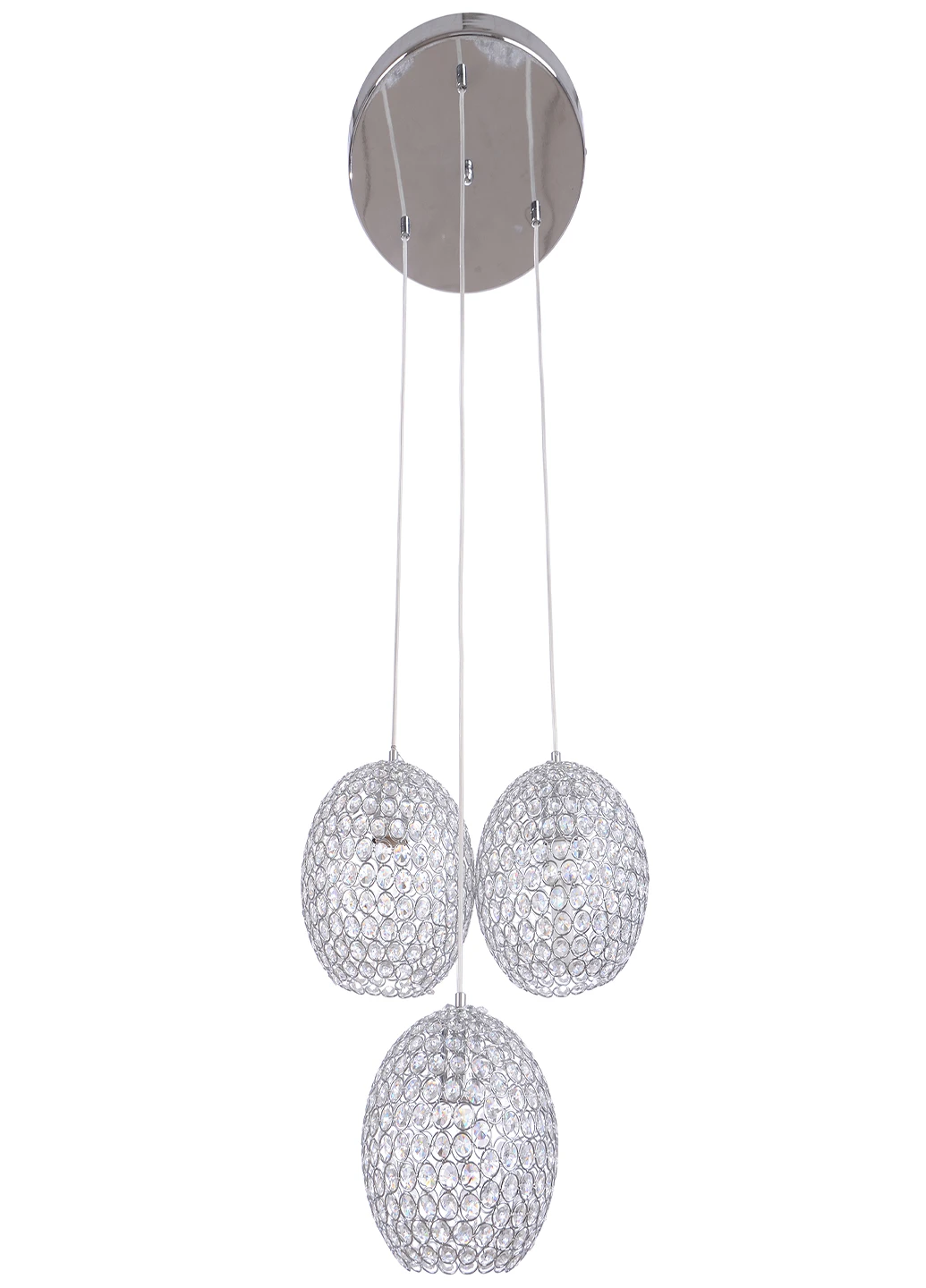 Люстра стельова молекула кришталева куля на 3 плафона BR-01 367S/3 E27 Brille (220133433)